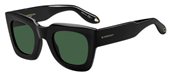 Givenchy Gv 7061/S 0807 Black (QT green lens) sunglasses