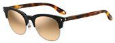 Givenchy Gv 7083/F/S 0WR7 Black Havana (G4 brown mirror gradient lens) sunglasses