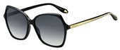 Givenchy Gv 7094/S 0807 Black (9O dark gray gradient lens) sunglasses