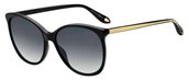 Givenchy Gv 7095/S 0807 Black (9O dark gray gradient lens) sunglasses