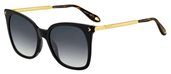 Givenchy Gv 7097/S 0807 Black (9O dark gray gradient lens) sunglasses