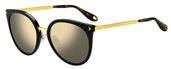 Givenchy Gv 7099/F/S 0807 Black (UE gray ivory mirror lens) sunglasses