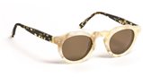 JF Rey BROOKLYN 1099 CORNE BLANCHE/ECAILLE + VERRE BRUN sunglasses
