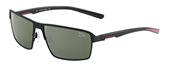 Jaguar 37337 872  Mat Black Red / AR Mirror Grey Lens sunglasses
