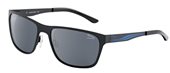 Jaguar 37338 858 Mat Black Blue / AR Mirror Grey Lens sunglasses