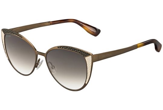 Jimmy Choo DOMI/S Sunglasses Jimmy Choo Black/Gold Gradient DOMI/S Frame Cat Eye  main image 3