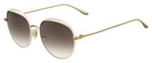 Jimmy Choo Ello/S 0ONR JS White Gold Sunglasses