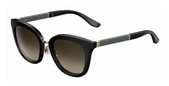 Jimmy Choo Fabry/S 0FA3 J6 Black sunglasses