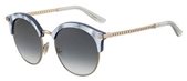 Jimmy Choo Hally/S 0MVU 00 Azure (9O dark gray gradient lens) sunglasses