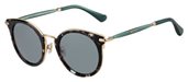 Jimmy Choo Raffy/S 01M5 00 Havana Green Gdcp (24 light gray lens) sunglasses