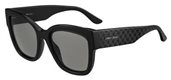 Jimmy Choo Roxie/S 0807 00 Black (9O dark gray gradient lens) sunglasses