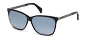 Just Cavalli JC652S 01B - shiny black / gradient smoke  sunglasses