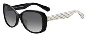 Kate Spade Amberlyn/F/S 0807 00 Black (9O dark gray gradient lens) sunglasses