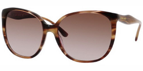 Kate Spade Chantal/s 01N6 Striated Brown / Brown Gradient Lens Sunglasses