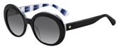 Kate Spade Cindra/S 0807 00 Black (9O dark gray gradient lens) sunglasses