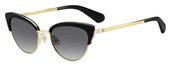 Kate Spade Jahnam/S 0807 00 Black (9O dark gray gradient lens) sunglasses