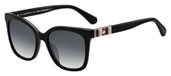 Kate Spade Kiya/S 0807 00 Black (9O dark gray gradient lens) sunglasses