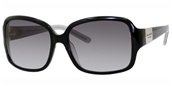 Kate Spade Lulu/s 0JBH Black Silver Sparkle Grey Gradient Lens sunglasses