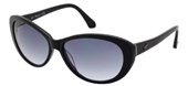 Kenneth Cole KC7055 01B Shiny Black / Gradient Smoke sunglasses