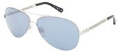 Kenneth Cole KC7062 10X Shiny Light Nickeltin / Blue Mirror sunglasses