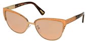 Lanvin SLN036 8FEX Gold Leather sunglasses