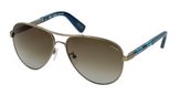 Lanvin SLN037V 0K20 SHINY ANTIQUE PWETER sunglasses