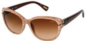 Lanvin SLN595 0WTP Peach Brown sunglasses