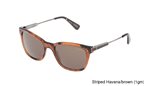 Lanvin SLN633 1GM Striped Havana/brown sunglasses