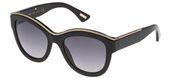 Lanvin SLN693 0700 shiny black/grey shaded sunglasses