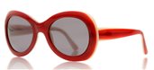 Les Pieces Uniques Kelly14 51 Red sunglasses