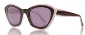 Les Pieces Uniques LPU36 02 Dark Brown/White sunglasses