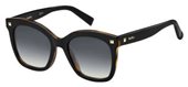 Max Mara Mm Dots Ii 0WR7 00 Black Havana (9O dark gray gradient lens) sunglasses