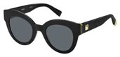 Max Mara Mm Flat I 0807 00 Black (IR gray blue pz lens) sunglasses