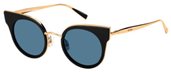 Max Mara Mm Ilde I 026S Black Gold Copper (9A blue lens) sunglasses