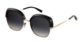 Max Mara Mm Needle V/S 02M2 9O Black Gold Sunglasses