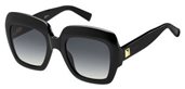 Max Mara Mm Prism Vi 0807 00 Black (9O dark gray gradient lens) sunglasses