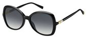Max Mara Mm Ring 0807 00 Black (9O dark gray gradient lens) sunglasses