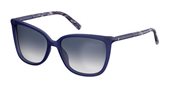 Max Mara Mm Tube I 0S6F 00 Blue Pattern (08 dark blue gradient lens) sunglasses