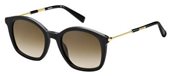 Max Mara Mm Wand Ii 0807 00 Black (HA brown gradient lens) sunglasses