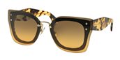 Miu Miu MU 04RS NAI0A3 black/orange gradient light green sunglasses