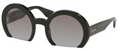 Miu Miu MU 07QS 1AB3H0 Black/Lilac Gradient sunglasses