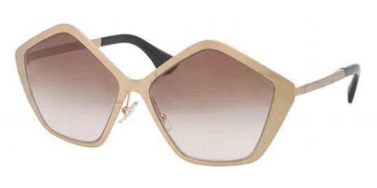 Miu Miu MU 53NS JAZ0A6 Brushed Gold Sunglasses