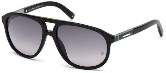 Mont Blanc MB462S 01A Shiny Black Sunglasses
