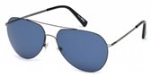 Mont Blanc MB595S 08V	shiny gumetal  / blue sunglasses