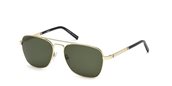 Mont Blanc MB649S 32N gold green sunglasses