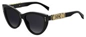 Moschino 018/S 0807 Black (9O dark gray gradient lens) sunglasses