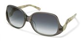 Moschino MO565 (03) Transparent Grey/MarbleGreen/ShinyLight Ruthenium/GradientBlue sunglasses