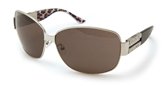 Moschino MO586 Shiny Palladium Leopard, Crystal Swarovski (01) Smoke sunglasses