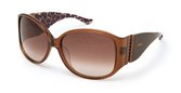 Moschino MO587 Transparent Brown Shiny Bronze, Topaz Swarovski (02) Shaded Roviex sunglasses