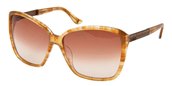 Moschino MO589 02 Striped Pearl Brown Bronze White Topaz Swarovski Shaded Light Roviex sunglasses